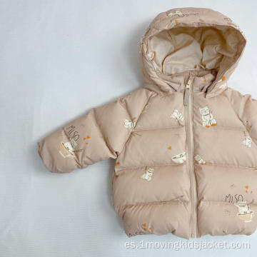 Chaqueta de plumón gruesa para niños en invierno